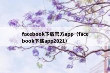 facebook下载官方app（facebook下载app2021）