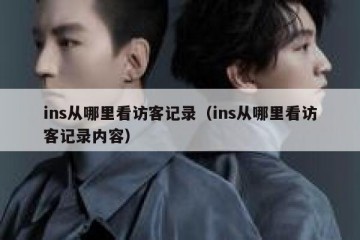 ins从哪里看访客记录（ins从哪里看访客记录内容）