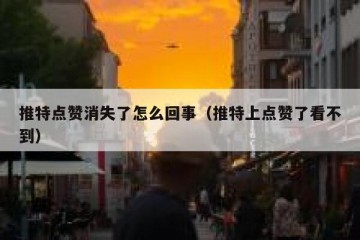 推特点赞消失了怎么回事（推特上点赞了看不到）