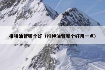 推特油管哪个好（推特油管哪个好用一点）