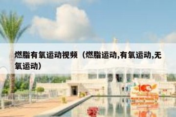 燃脂有氧运动视频（燃脂运动,有氧运动,无氧运动）