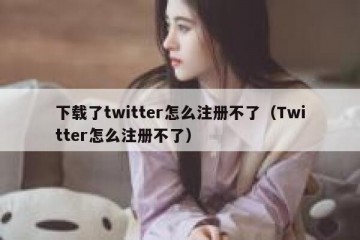 下载了twitter怎么注册不了（Twitter怎么注册不了）