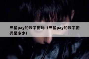 三星pay的数字密码（三星pay的数字密码是多少）