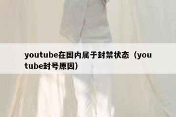 youtube在国内属于封禁状态（youtube封号原因）
