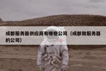 成都服务器供应商有哪些公司（成都做服务器的公司）