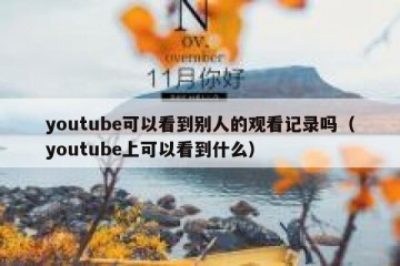 youtube可以看到别人的观看记录吗（youtube上可以看到什么）