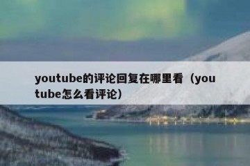 youtube的评论回复在哪里看（youtube怎么看评论）