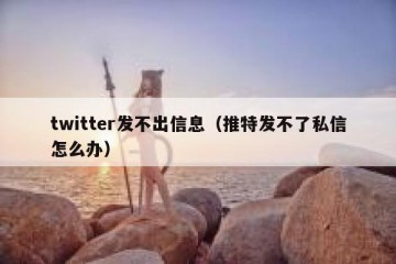 twitter发不出信息（推特发不了私信怎么办）