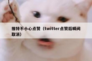 推特不小心点赞（twitter点赞后瞬间取消）