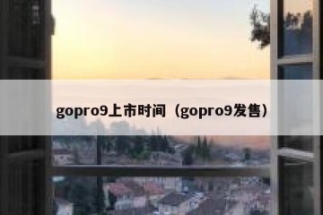 gopro9上市时间（gopro9发售）