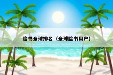 脸书全球排名（全球脸书用户）