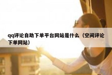 qq评论自助下单平台网站是什么（空间评论下单网站）