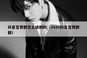 抖音互赞群怎么进群的（2020抖音互赞群群）