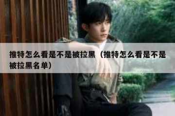 推特怎么看是不是被拉黑（推特怎么看是不是被拉黑名单）