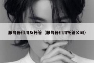 服务器租用及托管（服务器租用托管公司）