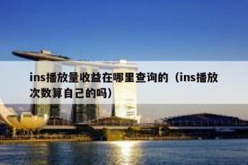 ins播放量收益在哪里查询的（ins播放次数算自己的吗）