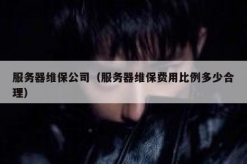 服务器维保公司（服务器维保费用比例多少合理）