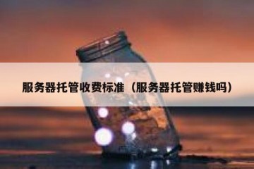 服务器托管收费标准（服务器托管赚钱吗）