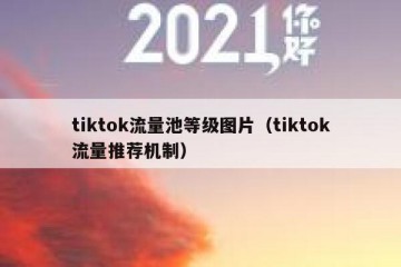 tiktok流量池等级图片（tiktok流量推荐机制）