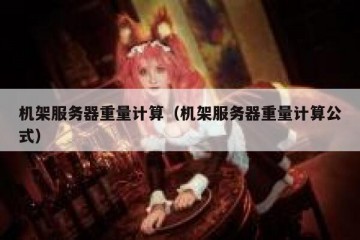 机架服务器重量计算（机架服务器重量计算公式）