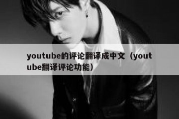 youtube的评论翻译成中文（youtube翻译评论功能）