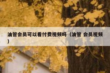 油管会员可以看付费视频吗（油管 会员视频）