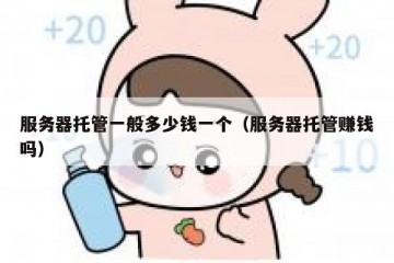 服务器托管一般多少钱一个（服务器托管赚钱吗）