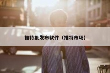 推特批发布软件（推特市场）