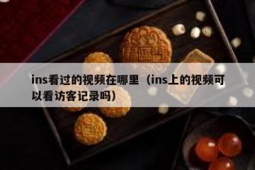 ins看过的视频在哪里（ins上的视频可以看访客记录吗）