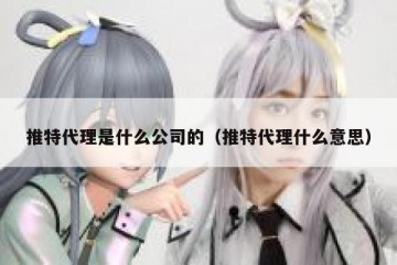 推特代理是什么公司的（推特代理什么意思）