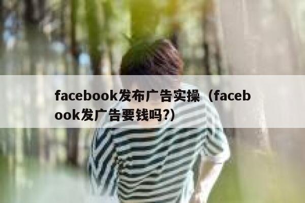 facebook发布广告实操（facebook发广告要钱吗?） 第1张