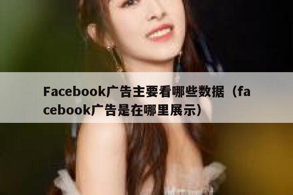 Facebook广告主要看哪些数据（facebook广告是在哪里展示） 第1张