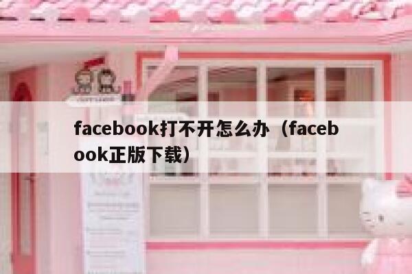 facebook打不开怎么办（facebook正版下载） 第1张