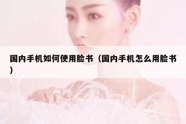 国内手机如何使用脸书（国内手机怎么用脸书） 第1张