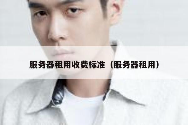 服务器租用收费标准（服务器租用） 第1张