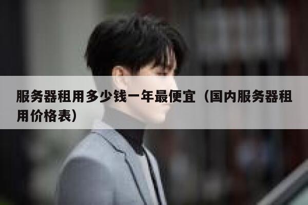 服务器租用多少钱一年最便宜（国内服务器租用价格表） 第1张