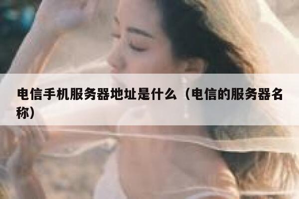 电信手机服务器地址是什么（电信的服务器名称） 第1张