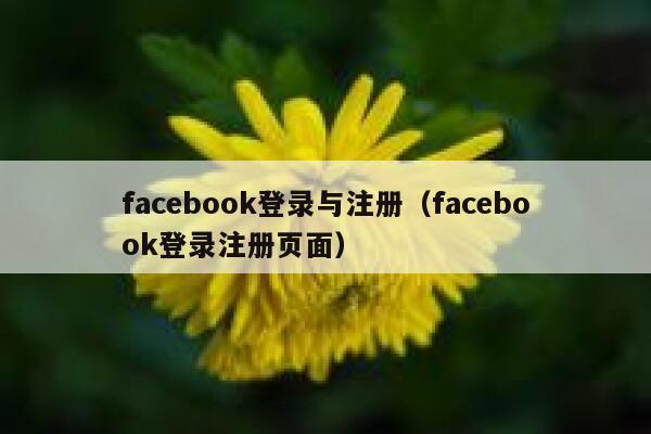 facebook登录与注册(facebook登录注册页面) 第1张 facebook登录与注册(facebook登录注册页面) 第1张