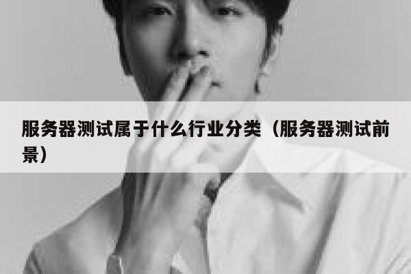 服务器测试属于什么行业分类（服务器测试前景） 第1张