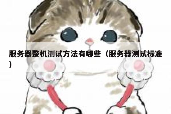 服务器整机测试方法有哪些（服务器测试标准） 第1张