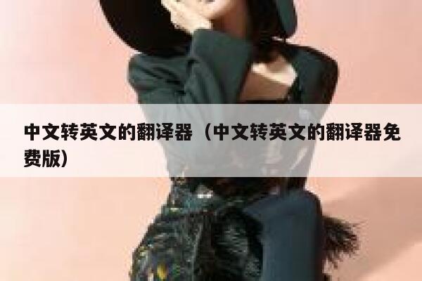 中文转英文的翻译器（中文转英文的翻译器免费版） 第1张