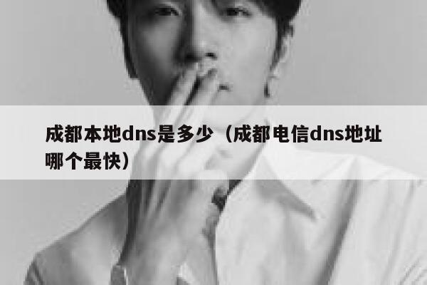 成都本地dns是多少（成都电信dns地址哪个最快） 第1张