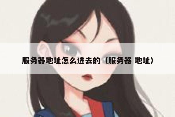 服务器地址怎么进去的（服务器 地址） 第1张