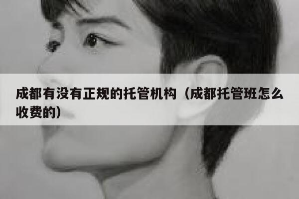 成都有没有正规的托管机构（成都托管班怎么收费的） 第1张