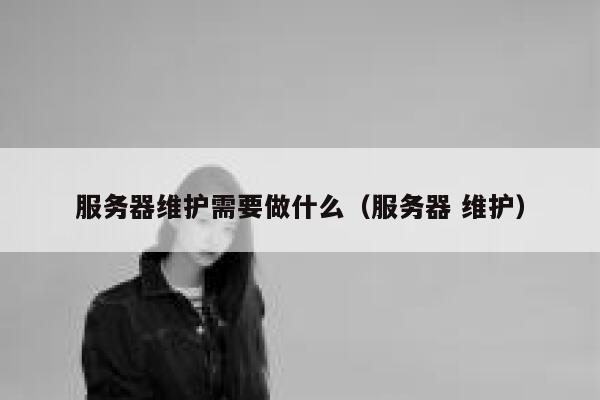 服务器维护需要做什么（服务器 维护） 第1张
