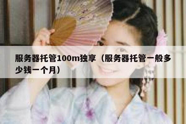 服务器托管100m独享（服务器托管一般多少钱一个月） 第1张