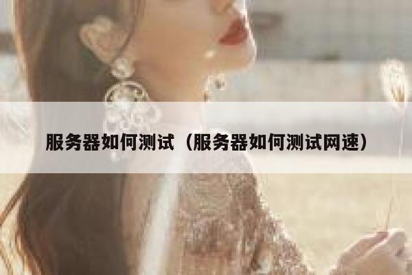 服务器如何测试（服务器如何测试网速） 第1张