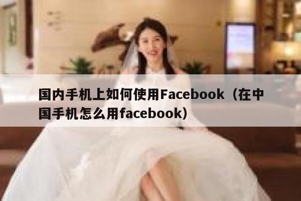 国内手机上如何使用Facebook(在中国手机怎么用facebook) 第1张 国内手机上如何使用Facebook(在中国手机怎么用facebook) 第1张