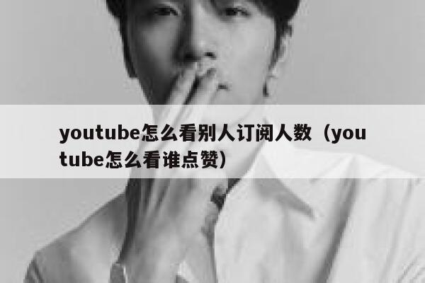 youtube怎么看别人订阅人数（youtube怎么看谁点赞） 第1张