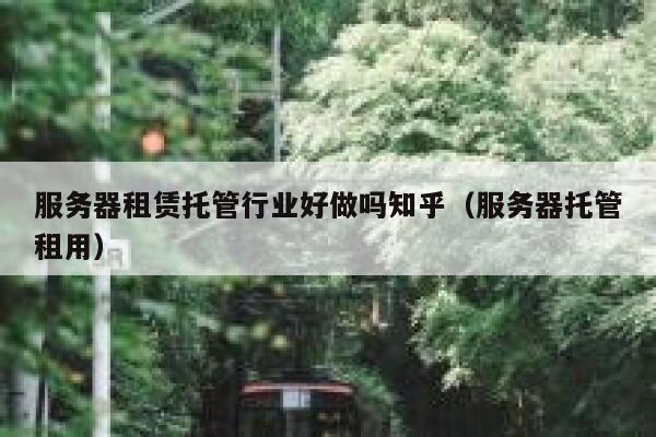 服务器租赁托管行业好做吗知乎（服务器托管租用） 第1张